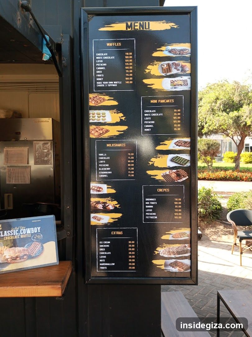 Waffle and Pancake Menu Board