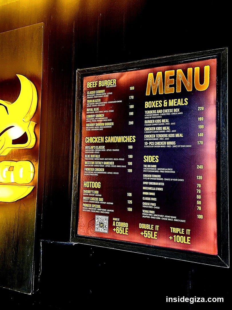 Restaurant Menu Board