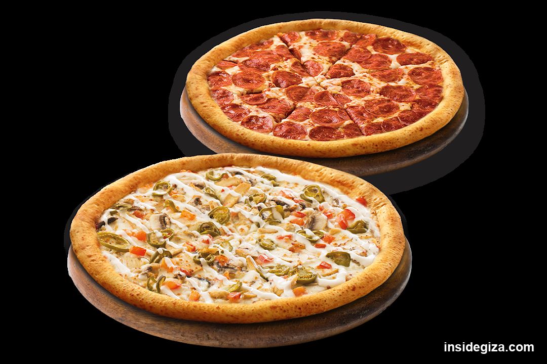 Two Pizzas on Wooden Boards