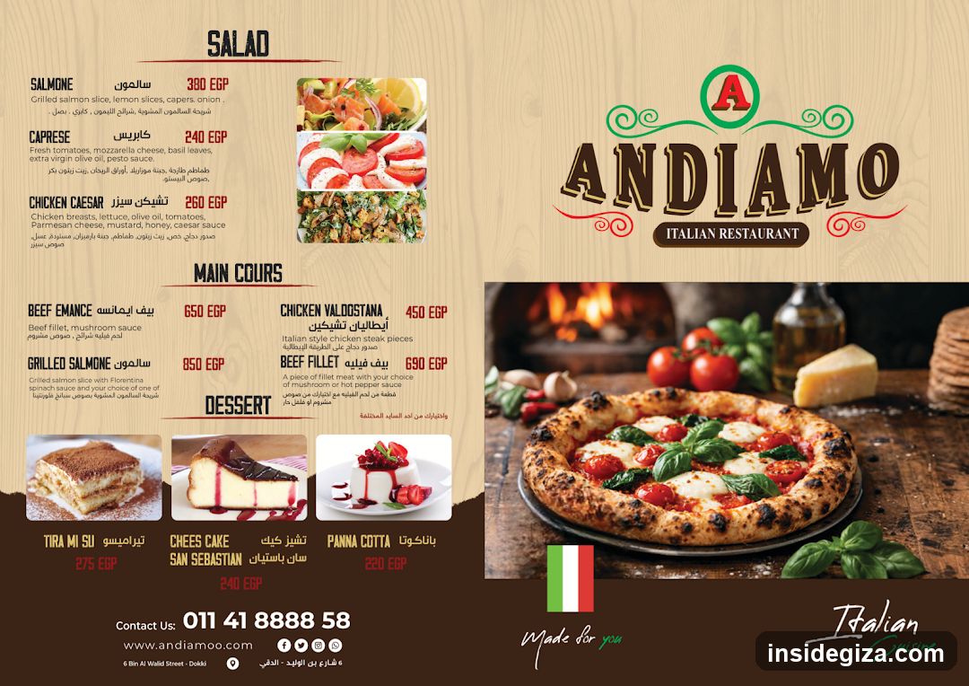 Andiamo Italian Restaurant Menu