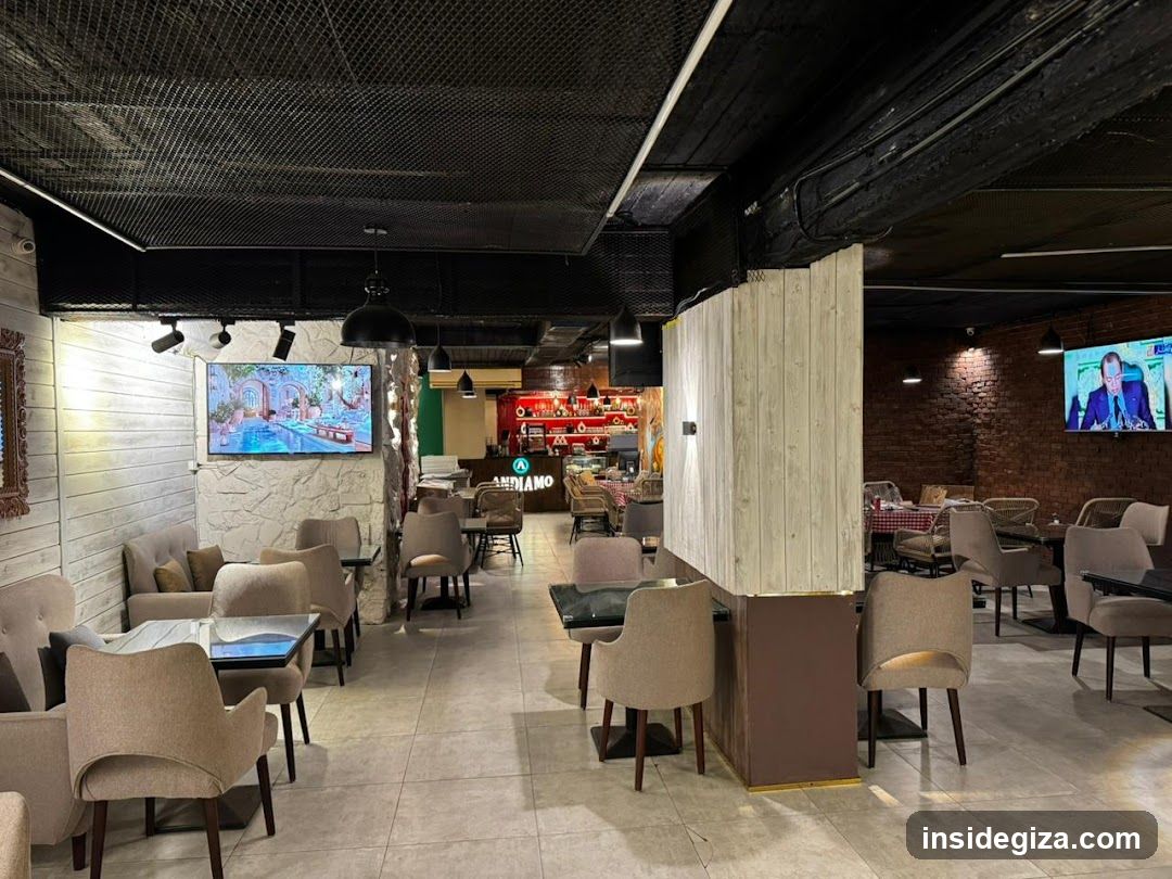 Restaurant Interior with Bar Area