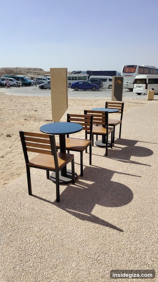 Outdoor Seating Area in Desert Setting