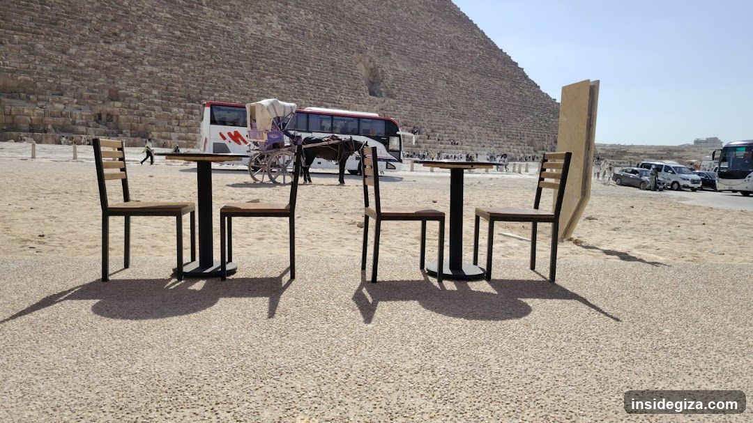 Pyramid View with Outdoor Seating