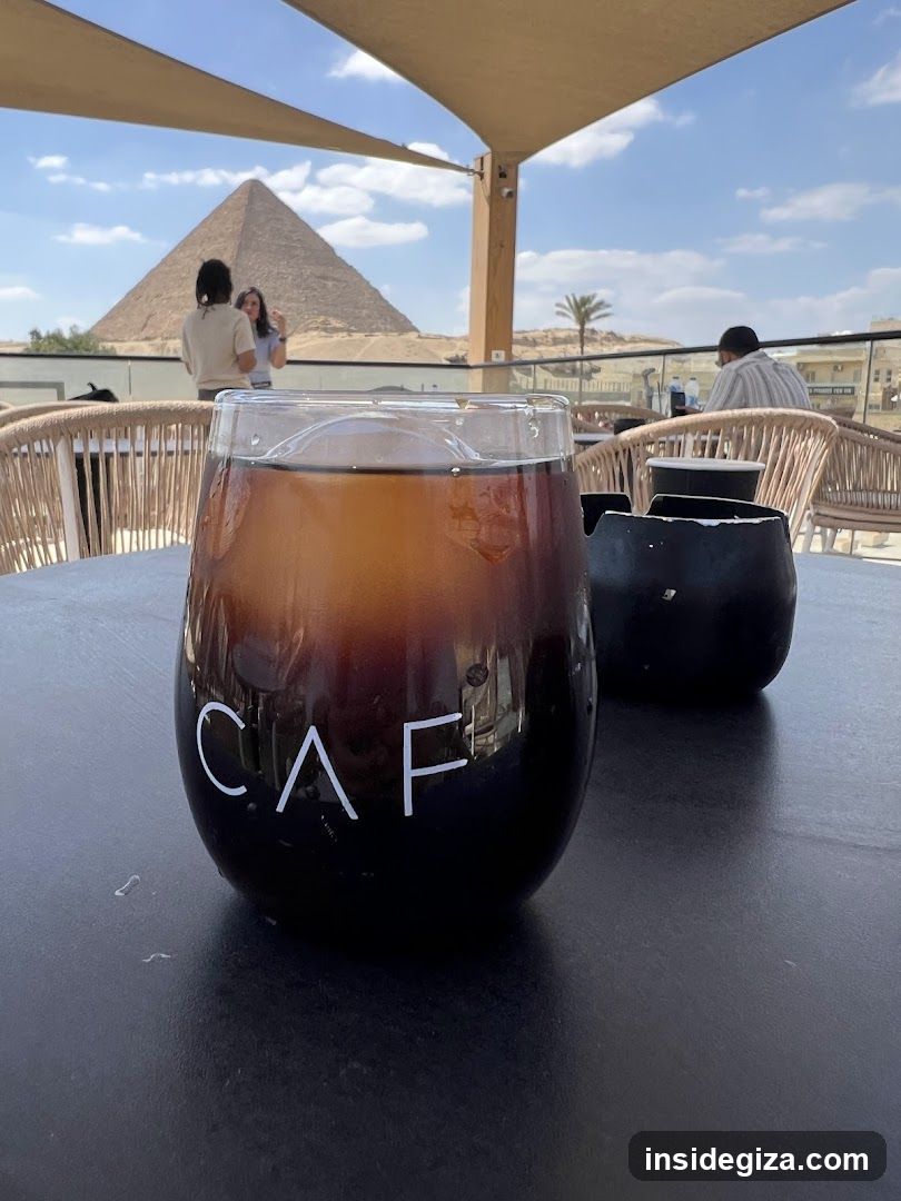 Coffee with Pyramid View