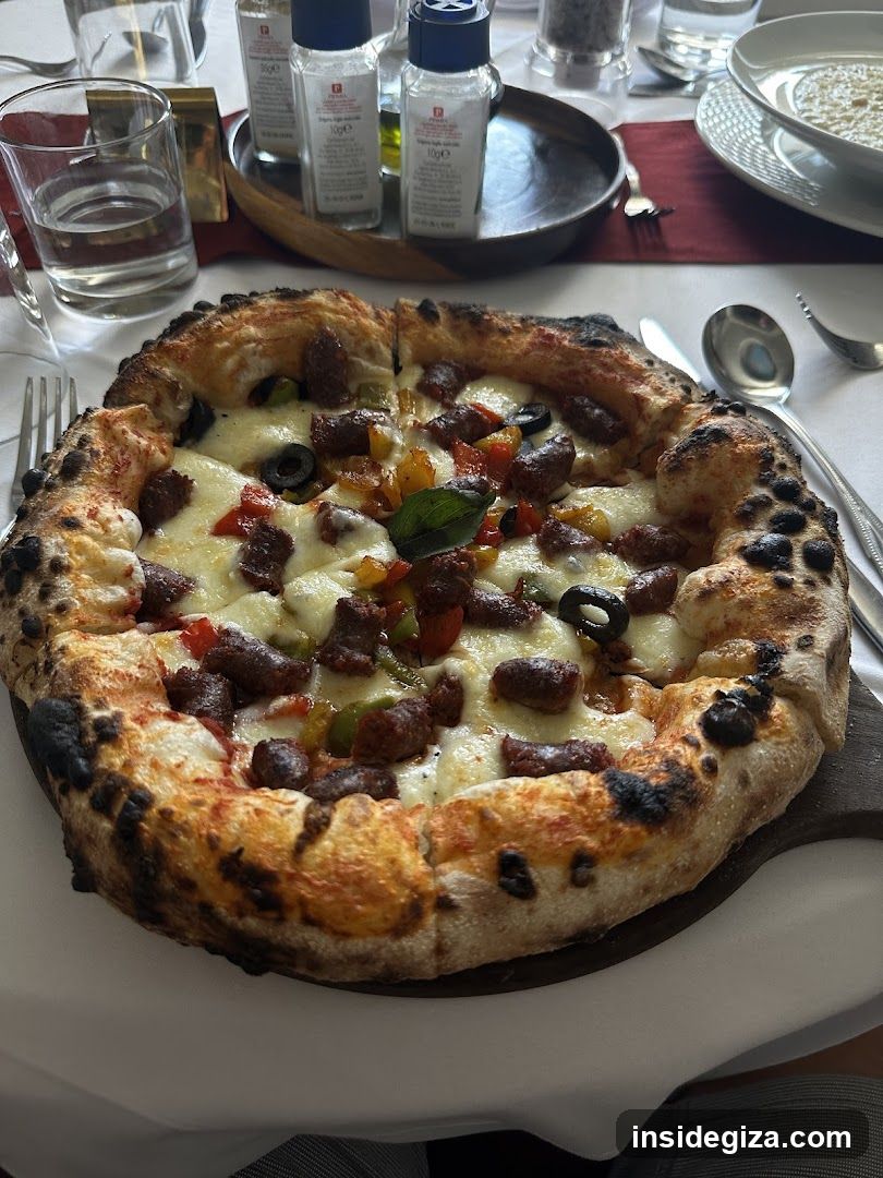 Pizza with Sausage and Peppers