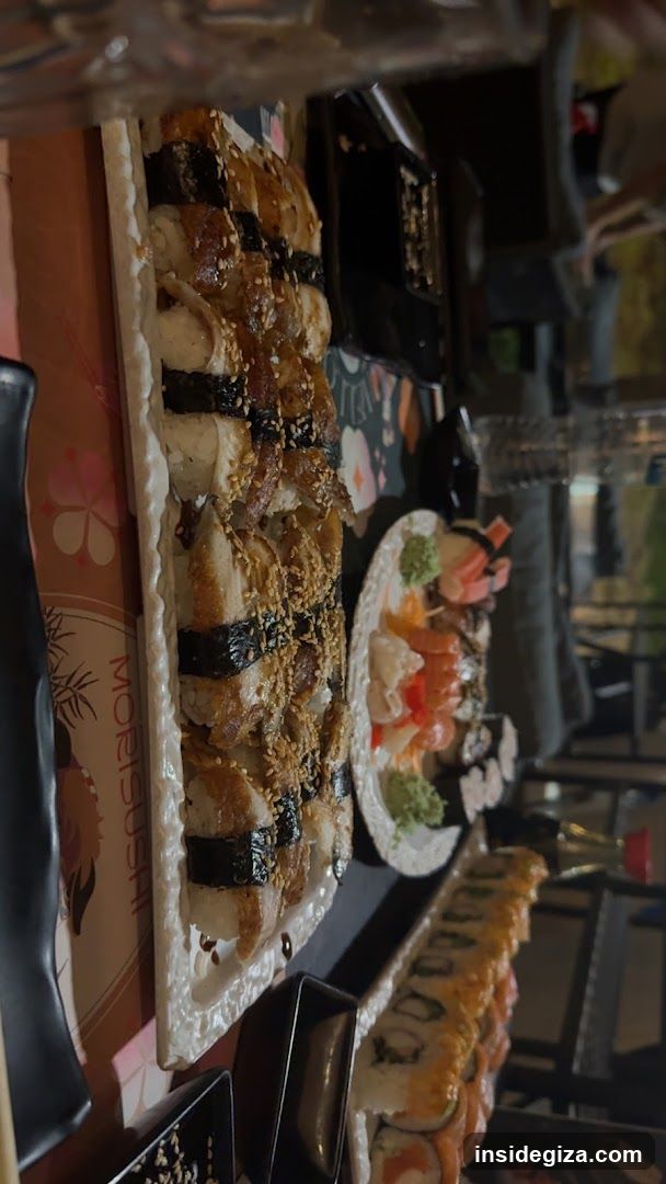 Sushi Platter and Sashimi Display