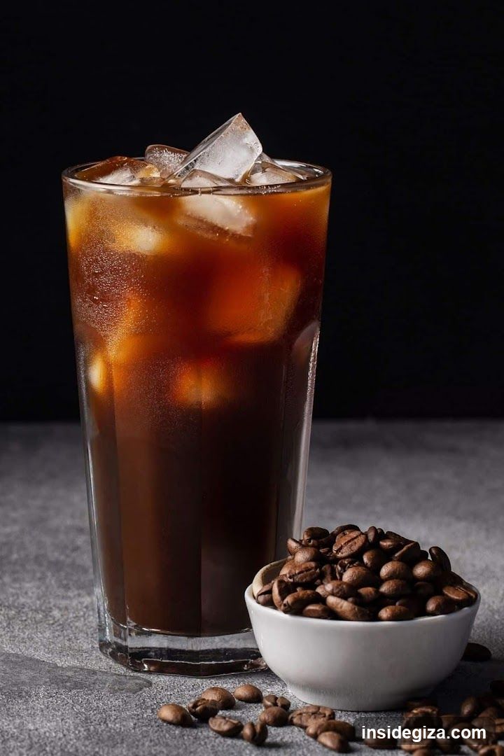 Iced Coffee with Beans
