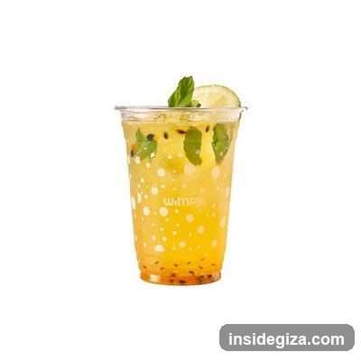 Yellow Iced Tea with Mint and Lime