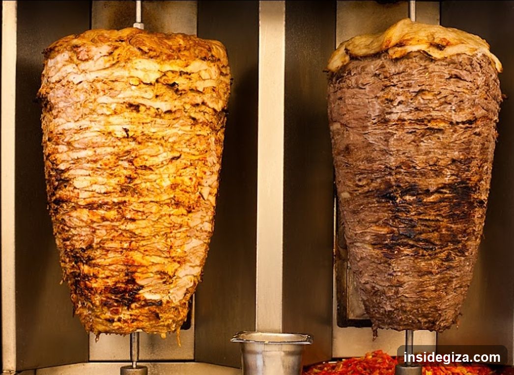 Rotisserie Meat Display