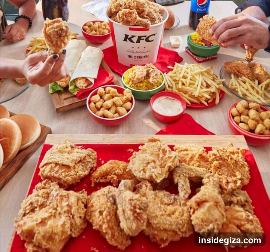 KFC Feast Table Spread