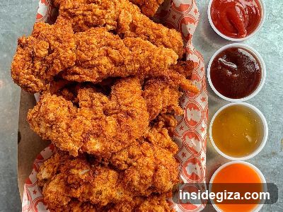 Fried Chicken with Sauces