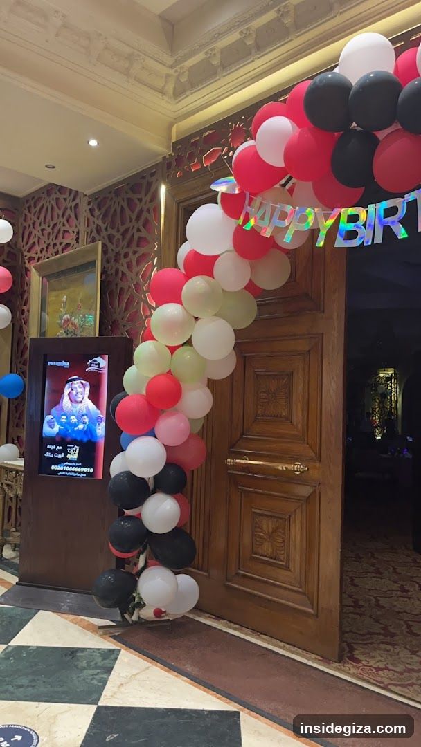 Ballooned Entrance with Digital Screen