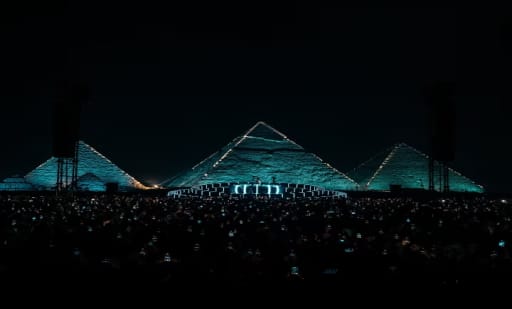 The Great Pyramids of Giza, the concert venue for Shakira's November 2026 show